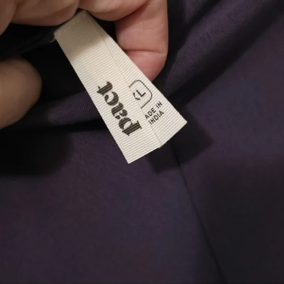 Pact, Organic Cotton Purple Fit And Flare Dress, Midi, XL - Picture 3 of 4